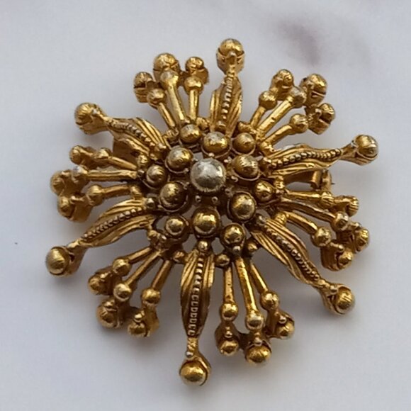 Florenza MCM Atomic Starburst Tentacled Brooch - Picture 3 of 12